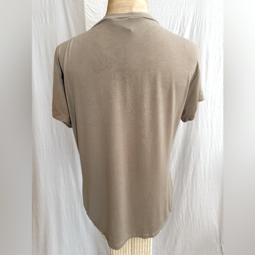 3 for $24 Tailor B. Moss putty/tan colored tee made and purchased in Israel - Picture 3 of 6